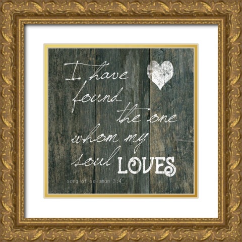 Soloman 3:4 Gold Ornate Wood Framed Art Print with Double Matting by Robinson, Carol