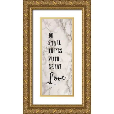 Great Love Gold Ornate Wood Framed Art Print with Double Matting by Murray, Amanda