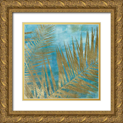 Golden Palm I Gold Ornate Wood Framed Art Print with Double Matting by Craven, Katrina