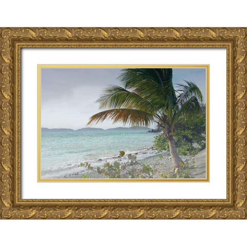 Warm Breezes Gold Ornate Wood Framed Art Print with Double Matting by Nan