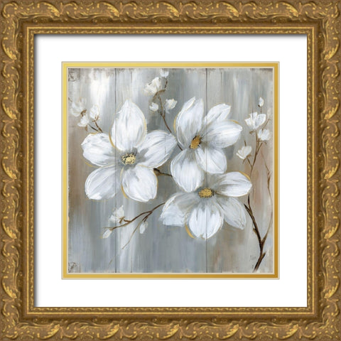 Summer in Neutral II Gold Ornate Wood Framed Art Print with Double Matting by Nan