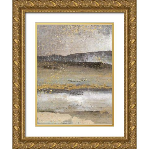 Rolling Hills Detail I Gold Ornate Wood Framed Art Print with Double Matting by Nan