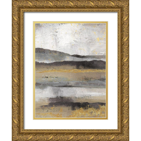 Rolling Hills Detail II Gold Ornate Wood Framed Art Print with Double Matting by Nan
