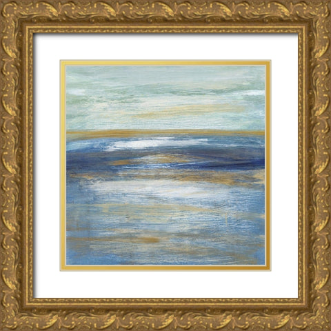 Tuscan Shore I Gold Ornate Wood Framed Art Print with Double Matting by Jill, Susan