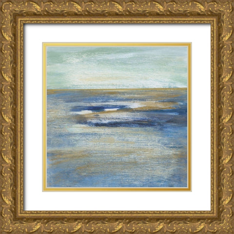 Tuscan Shore II Gold Ornate Wood Framed Art Print with Double Matting by Jill, Susan
