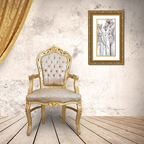 Wildflowers II Gold Ornate Wood Framed Art Print with Double Matting by Jill, Susan