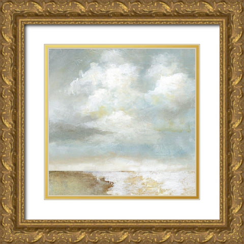 Cloudscape IV Gold Ornate Wood Framed Art Print with Double Matting by Nan