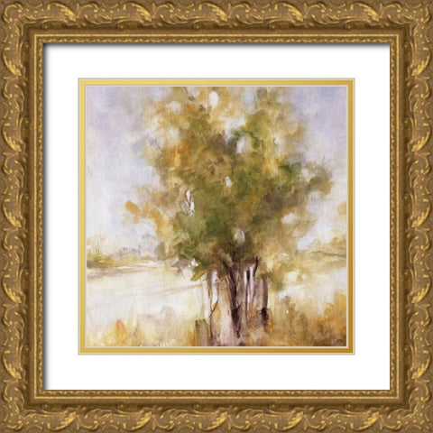 Gentle Groves I Gold Ornate Wood Framed Art Print with Double Matting by Robinson, Carol