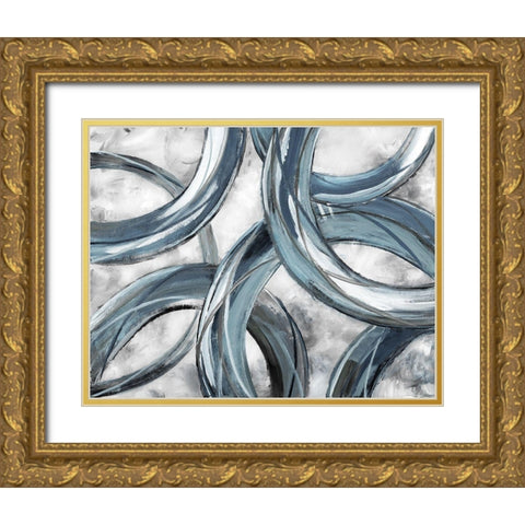 Ring Around Gold Ornate Wood Framed Art Print with Double Matting by Nan