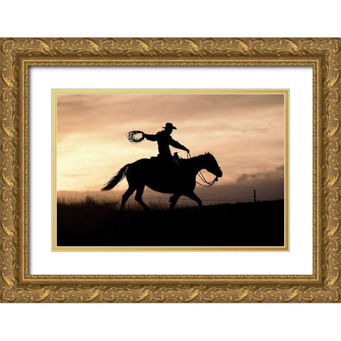 Rope and Gold Ornate Wood Framed Art Print with Double Matting by Delimont, Danita