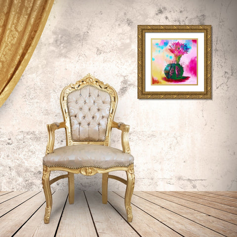 Desert Bloom I Gold Ornate Wood Framed Art Print with Double Matting by Burghardt, James