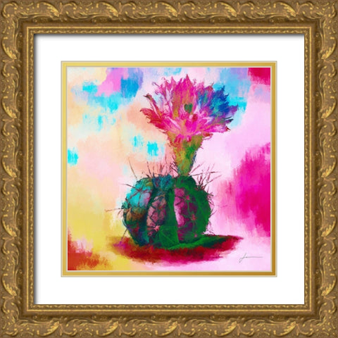 Desert Bloom I Gold Ornate Wood Framed Art Print with Double Matting by Burghardt, James