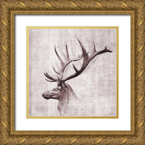 Open Range II Gold Ornate Wood Framed Art Print with Double Matting by Butler, John