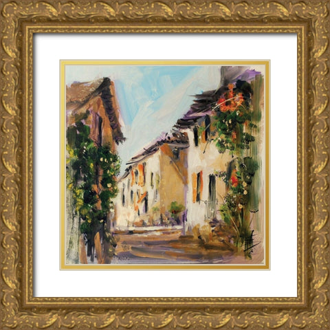 France IV Gold Ornate Wood Framed Art Print with Double Matting by Farrall Doyle, Anne