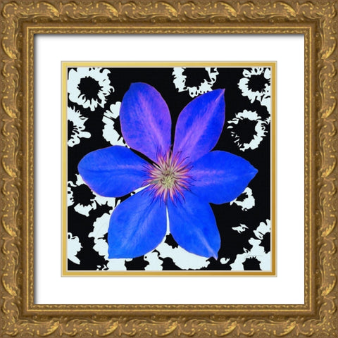 Black and Bloom Gold Ornate Wood Framed Art Print with Double Matting by Burghardt, James