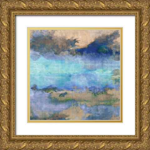 Cascadia II Gold Ornate Wood Framed Art Print with Double Matting by Butler, John