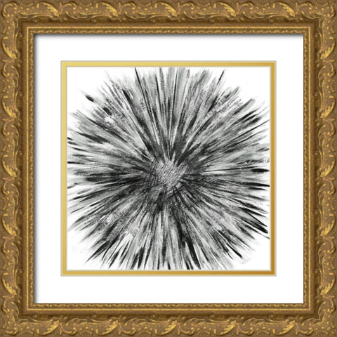 Staccato Bloom Gold Ornate Wood Framed Art Print with Double Matting by Craven, Katrina