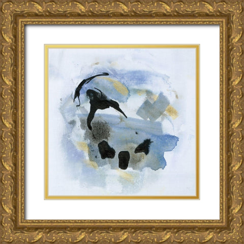 Cool Water IV Gold Ornate Wood Framed Art Print with Double Matting by Jill, Susan