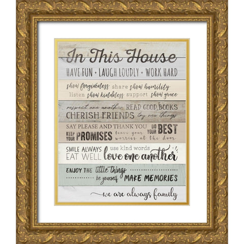 In This Gold Ornate Wood Framed Art Print with Double Matting by CAD DESIGNS
