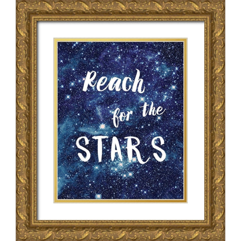 Reach For The Gold Ornate Wood Framed Art Print with Double Matting by Murray, Amanda