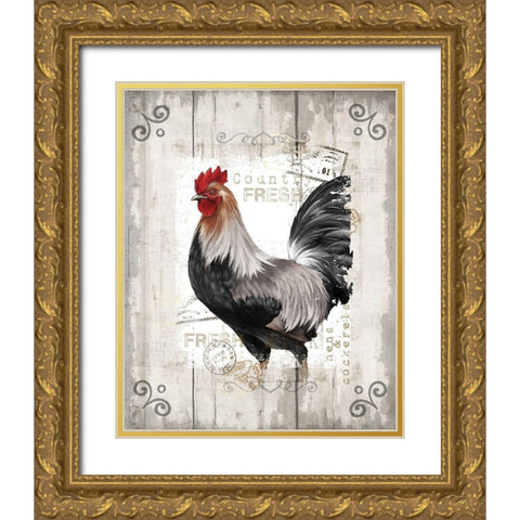 Country Fresh Gold Ornate Wood Framed Art Print with Double Matting by Knutsen, Conrad