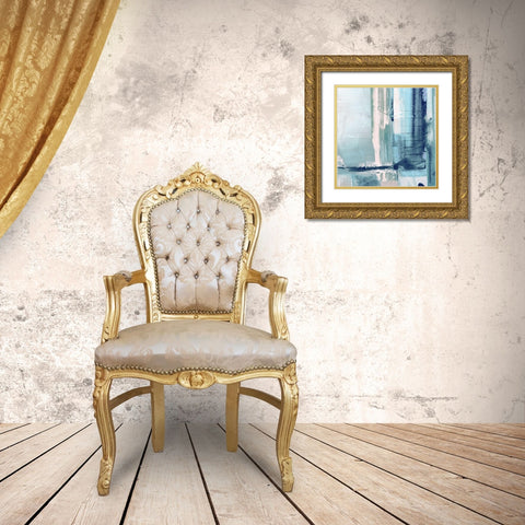Miss The Sea I Gold Ornate Wood Framed Art Print with Double Matting by Jill, Susan