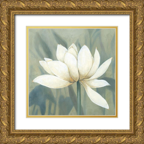 Waterlily II Gold Ornate Wood Framed Art Print with Double Matting by Robinson, Carol