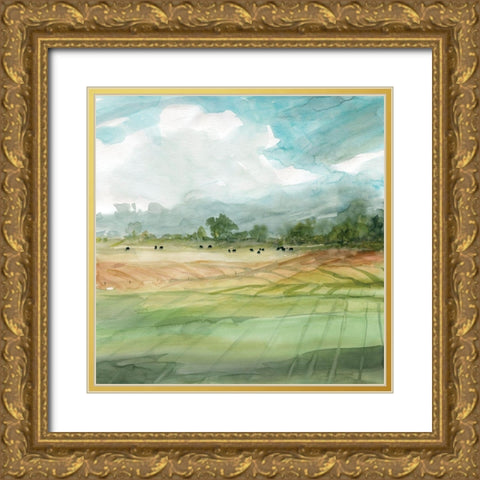 Morning Shadows Gold Ornate Wood Framed Art Print with Double Matting by Robinson, Carol