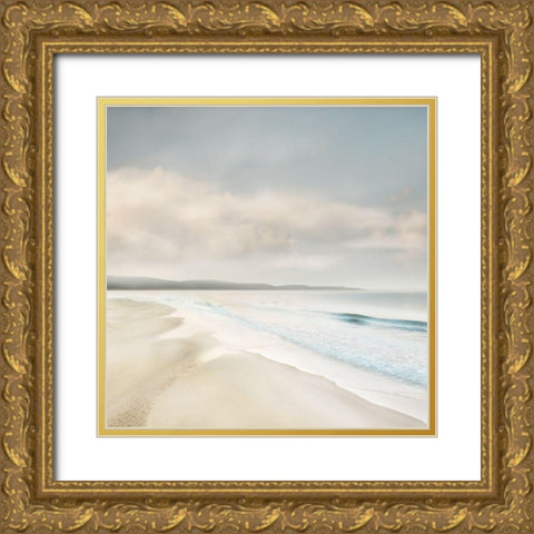 Cloud Coast Gold Ornate Wood Framed Art Print with Double Matting by Delimont, Danita