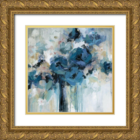 Midnight Splash Gold Ornate Wood Framed Art Print with Double Matting by Robinson, Carol