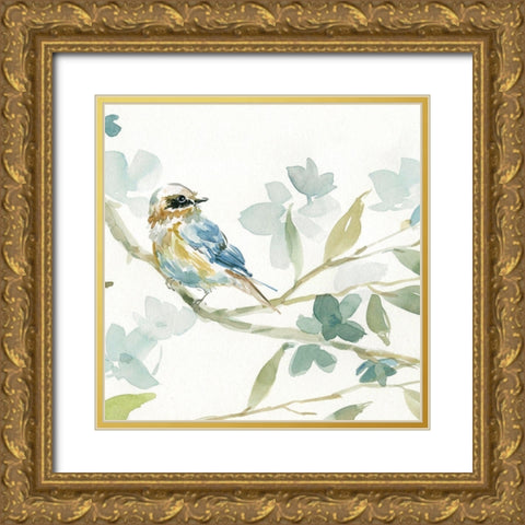 Spring Melody I Gold Ornate Wood Framed Art Print with Double Matting by Robinson, Carol