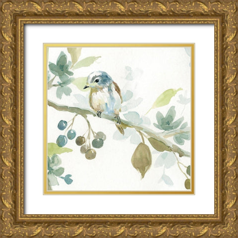Spring Melody II Gold Ornate Wood Framed Art Print with Double Matting by Robinson, Carol