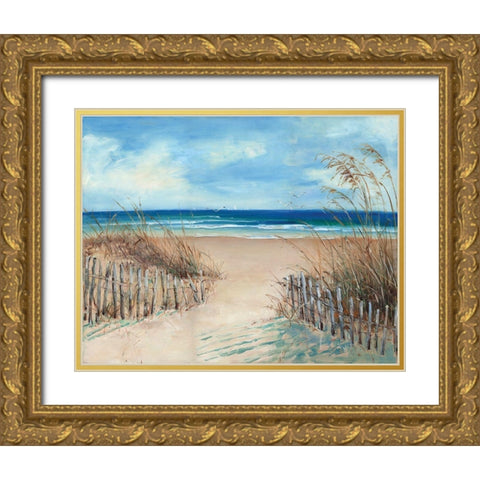 Favorite Spot Gold Ornate Wood Framed Art Print with Double Matting by Swatland, Sally