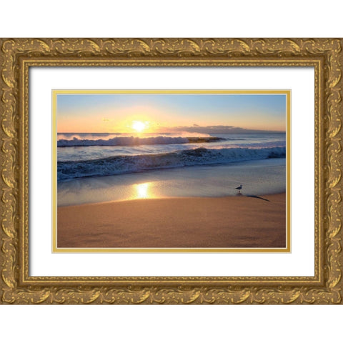 Sunset Gold Ornate Wood Framed Art Print with Double Matting by Carpentieri, Natalie