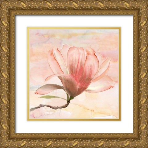 Dreamy Magnolia I Gold Ornate Wood Framed Art Print with Double Matting by Nan