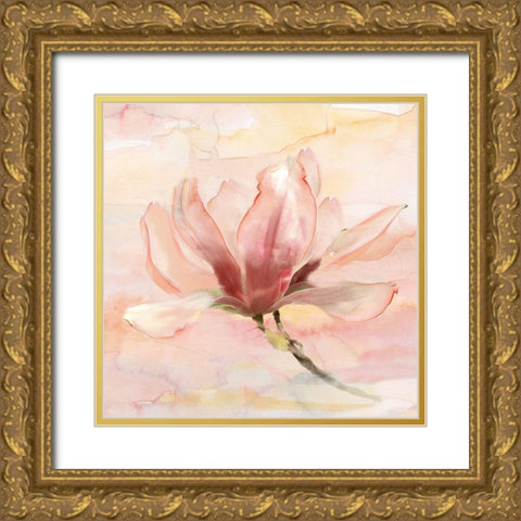 Dreamy Magnolia II Gold Ornate Wood Framed Art Print with Double Matting by Nan