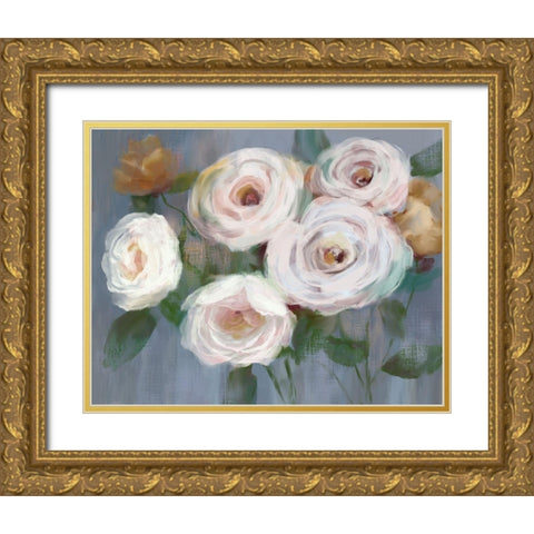 Magical Bouquet Gold Ornate Wood Framed Art Print with Double Matting by Nan