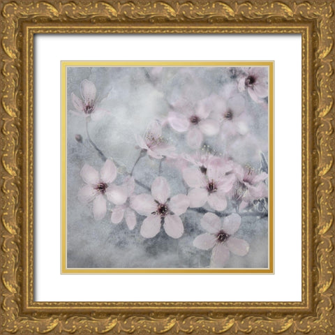 Spring Melody II Gold Ornate Wood Framed Art Print with Double Matting by Weisz, Irene