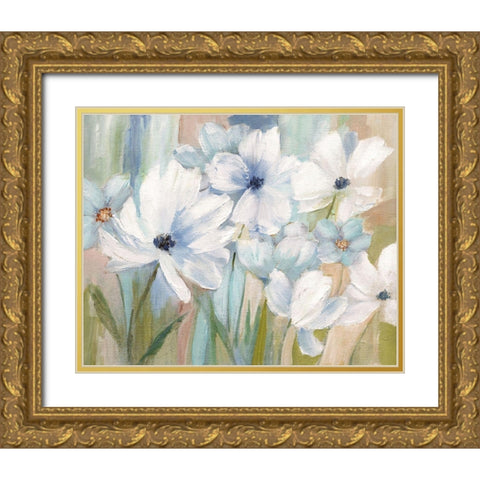 Spring Day Gold Ornate Wood Framed Art Print with Double Matting by Nan