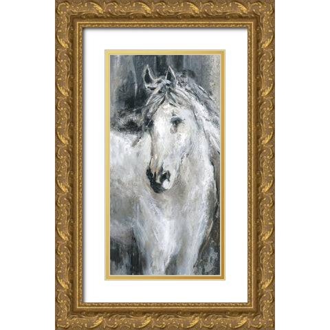 Facing The Wind Gold Ornate Wood Framed Art Print with Double Matting by Robinson, Carol