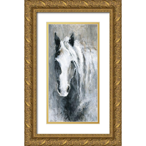 Morning Greeting Gold Ornate Wood Framed Art Print with Double Matting by Robinson, Carol