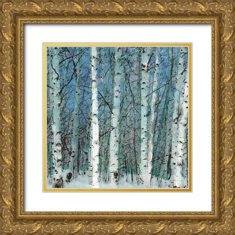 Birchgrove Gold Ornate Wood Framed Art Print with Double Matting by Burghardt, James