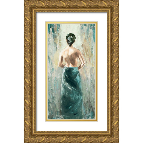 Demure I Gold Ornate Wood Framed Art Print with Double Matting by Orme, E. Anthony