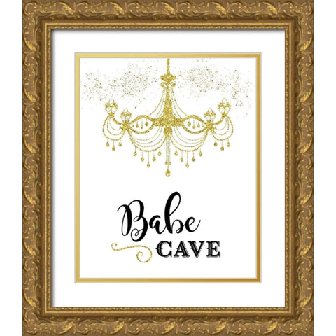 Babe Cave Gold Ornate Wood Framed Art Print with Double Matting by Murray, Amanda