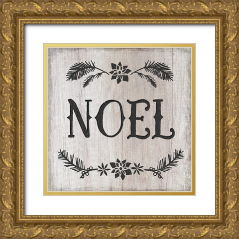 Noel Gold Ornate Wood Framed Art Print with Double Matting by Murray, Amanda