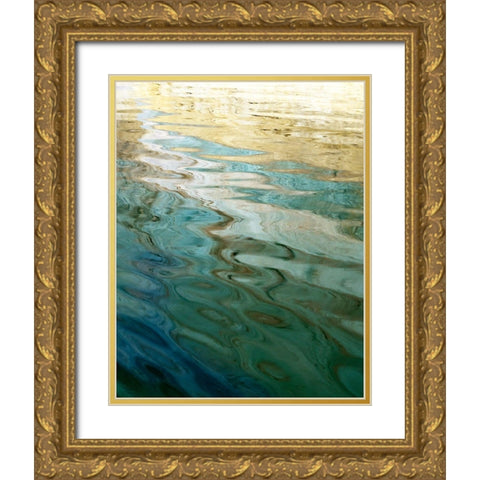 Ethereal Lake Gold Ornate Wood Framed Art Print with Double Matting by Delimont, Danita