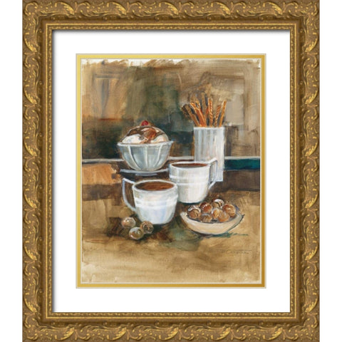 Sweet Cravings II Gold Ornate Wood Framed Art Print with Double Matting by Oesterle, Roz