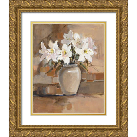 Fresh Accents II Gold Ornate Wood Framed Art Print with Double Matting by Oesterle, Roz