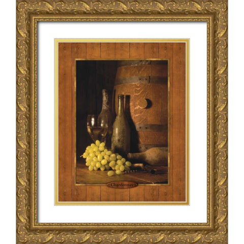 Vineyard Tour II Gold Ornate Wood Framed Art Print with Double Matting by Dancause, Alain