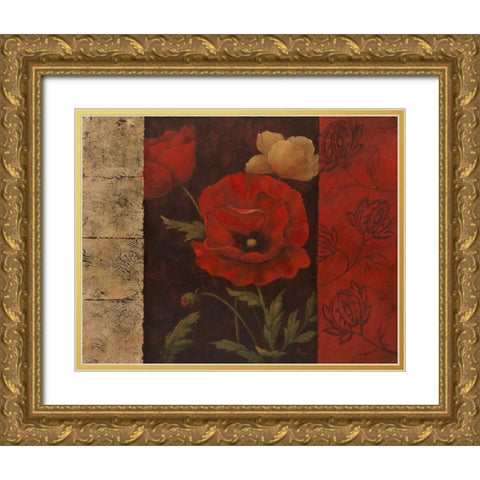 Garden Treasure II Gold Ornate Wood Framed Art Print with Double Matting by Nan